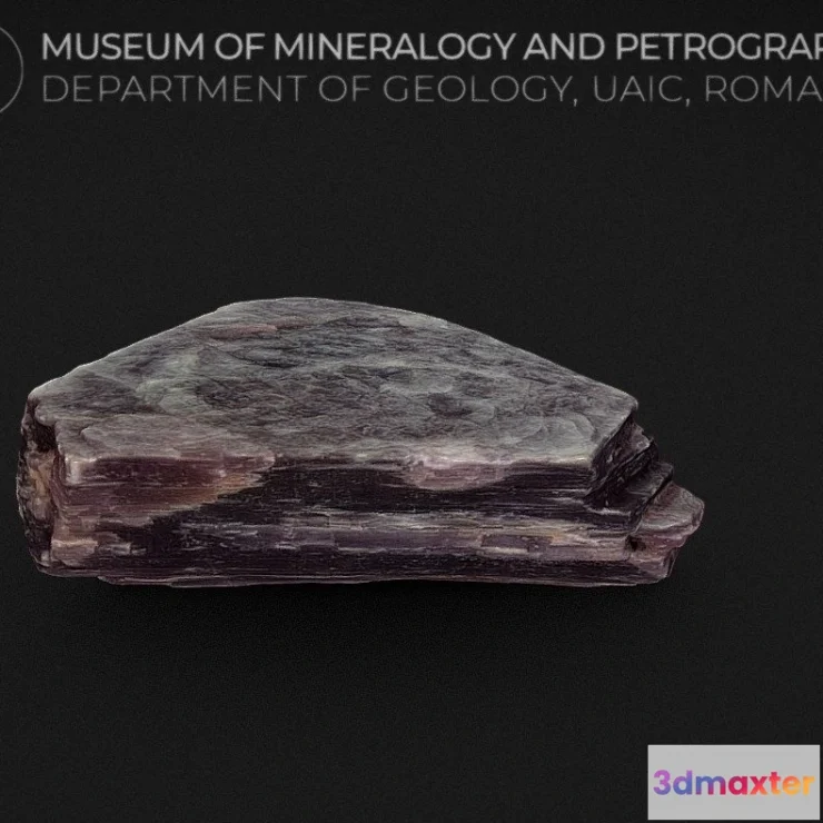 1528600 - PBR Game 3D Models - Translucent Book Of Lavender Lepidolite 3D Max