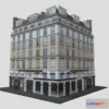 1528638 - PBR Game 3D Models - Typical Parisian Apartment Building 28 3D Max
