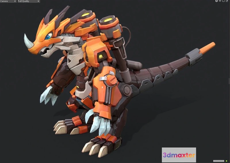 1528642 - PBR Game 3D Models - Tyrannosaurus robot 3D Max