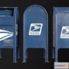 1528654 - PBR Game 3D Models - USPS Mailbox 3D Max