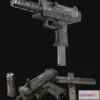 1528658 - PBR Game 3D Models - UZI Pro Pistol 3D Max