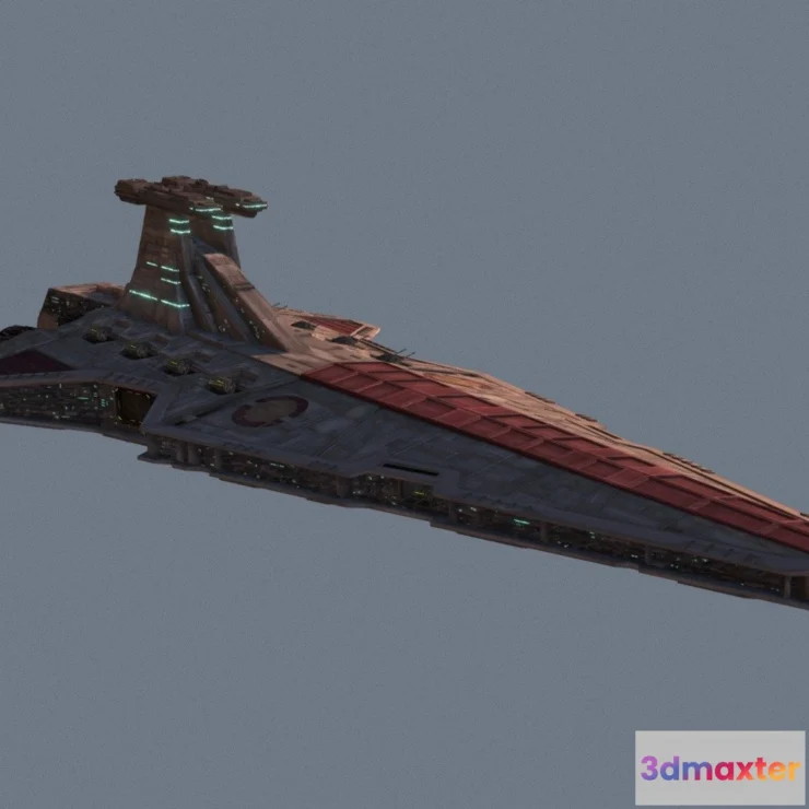 1528670 - PBR Game 3D Models - Venator Class Stardestroyer 3D Max
