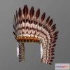 1528718 - PBR Game 3D Models - War Bonnet 2 3D Max