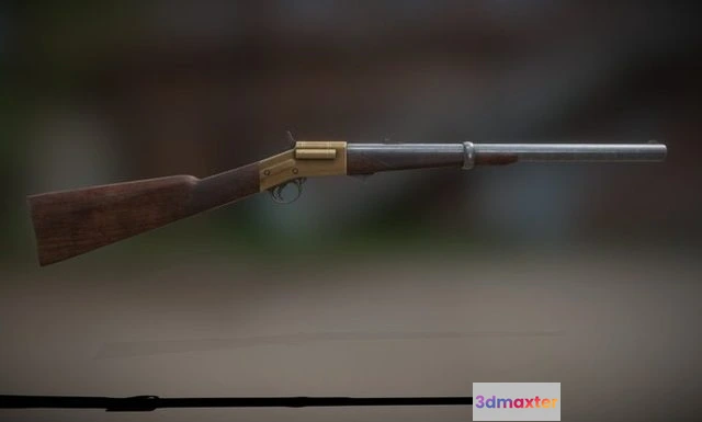 1528730 - PBR Game 3D Models - Warner Carbine 3D Max