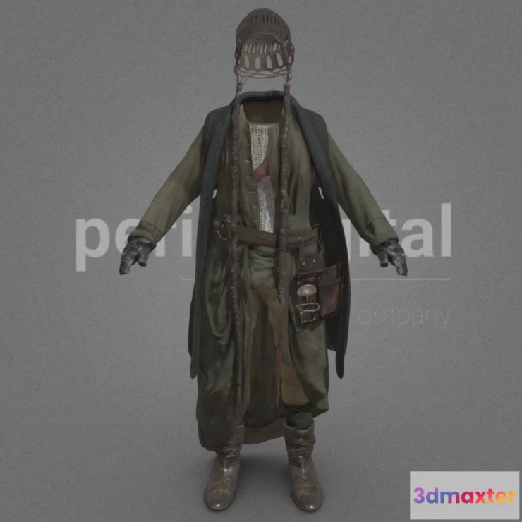 1528736 - PBR Game 3D Models - Wasteland Series Model 13 3D Max