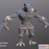 1528744 - PBR Game 3D Models - Werewolf humanoid creature 3D Max