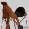 1528752 - PBR Game 3D Models - Western Saddle 3D Max