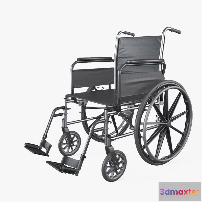 1528760 - PBR Game 3D Models - Wheelchair Manual 3D Max