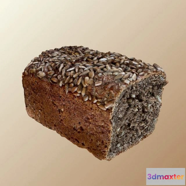 1528766 - PBR Game 3D Models - Wholemeal Bread 3D Max