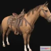 1528768 - PBR Game 3D Models - Wild West Horse Model 3D Max