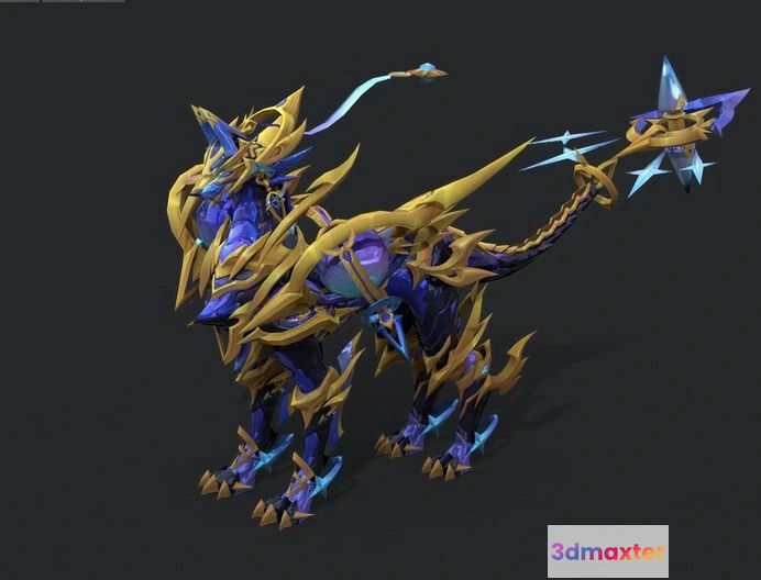 1528782 - PBR Game 3D Models - Wolf dog 3D Max