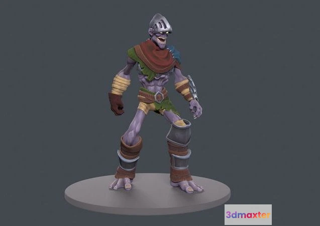 1528816 - PBR Game 3D Models - Zombie soldier stylized pack for games 3D Max