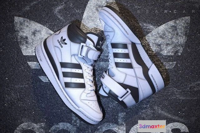 1528862 - PBR Game 3D Models - Adidas Forum Mid Low 3D Max