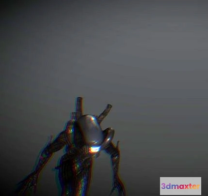 1528880 - PBR Game 3D Models - Alien Isolation Xenomorph Rig 3D Max