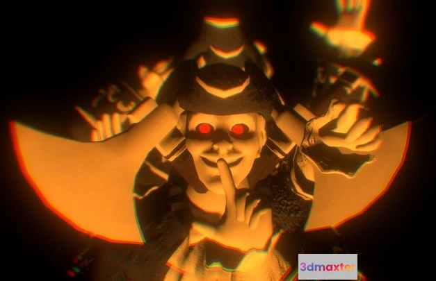 1528884 - PBR Game 3D Models - All Gold Watcher Poses 3D Max