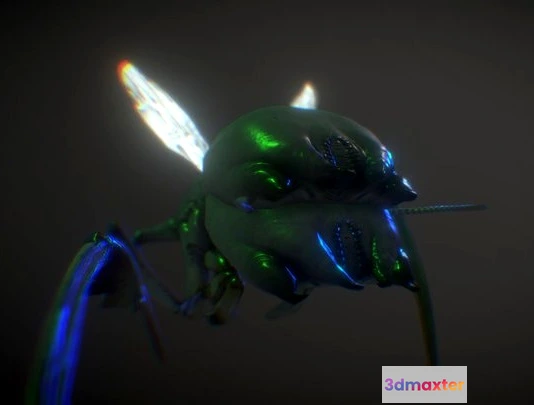 1528904 - PBR Game 3D Models - Antlion Worker Rig 3D Max