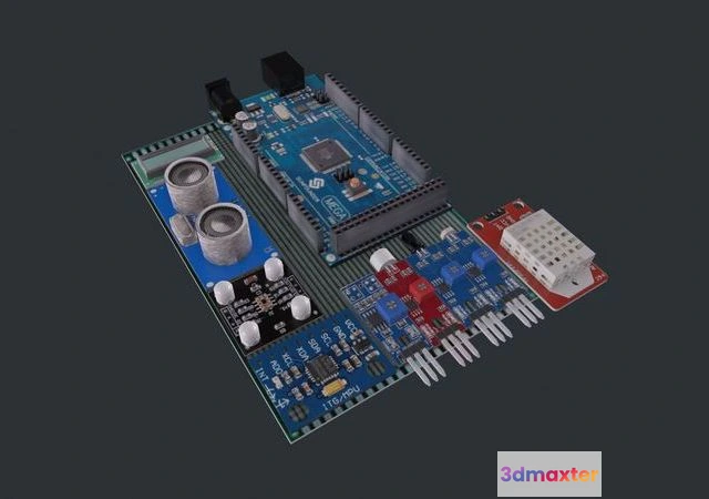 1528910 - PBR Game 3D Models - Arduino Photoresistor PACK 3D Max