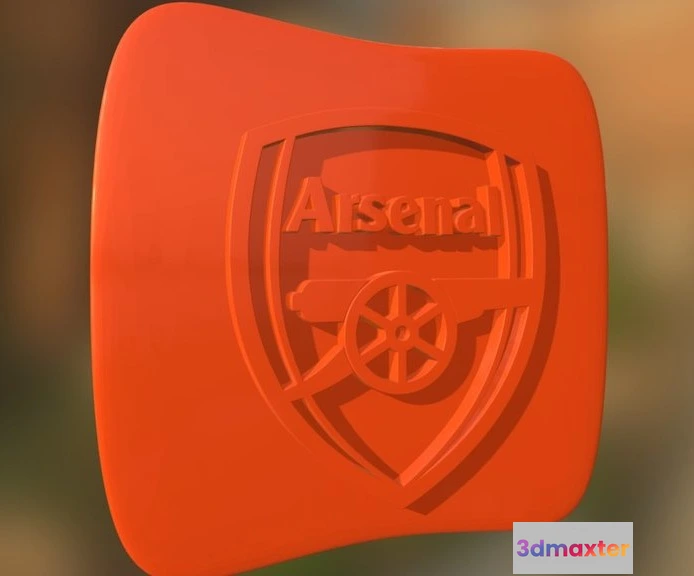 1528912 - PBR Game 3D Models - Arsenal Logo 3D Max