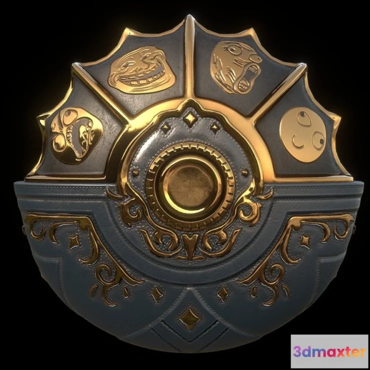 1528934 - PBR Game 3D Models - Badge Box 3D Max