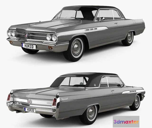 1528982 - PBR Game 3D Models - Buick Wildcat convertible 1963 3D Max