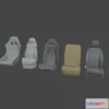 1529004 - PBR Game 3D Models - Car Seat Pack 03 3D Max