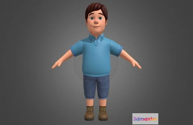 1529014 - PBR Game 3D Models - Cartoon Man People 3D Max