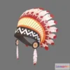 1529030 - PBR Game 3D Models - Chief Headdress 3D Max
