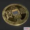 1529038 - PBR Game 3D Models - Chinese Coin 3D Max