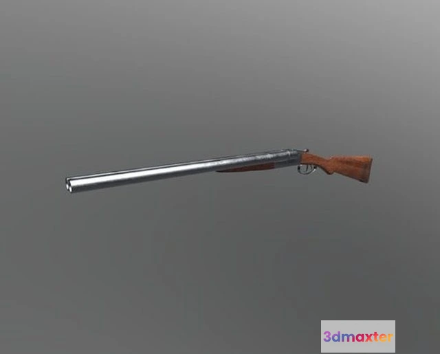 1529046 - PBR Game 3D Models - Colt 1883 Shotgun 3D Max
