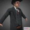 1529064 - PBR Game 3D Models - Cowboy Character 3D Max