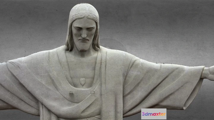 1529070 - PBR Game 3D Models - Cristo Redentor   Christ The Redemeer 3D Max