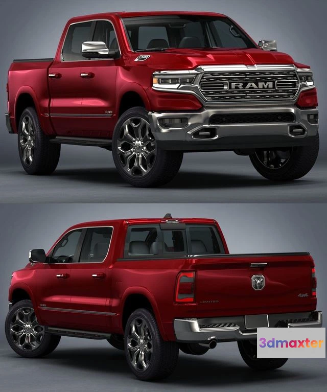 1529098 - PBR Game 3D Models - Dodge Ram 1500 2019 3D Max