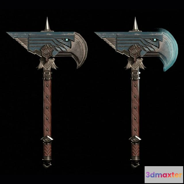1529112 - PBR Game 3D Models - Dwarven Eagle Hammer 3D Max