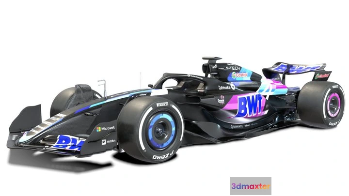 1529128 - PBR Game 3D Models - F1 Alpine A 542 2024 3D Max