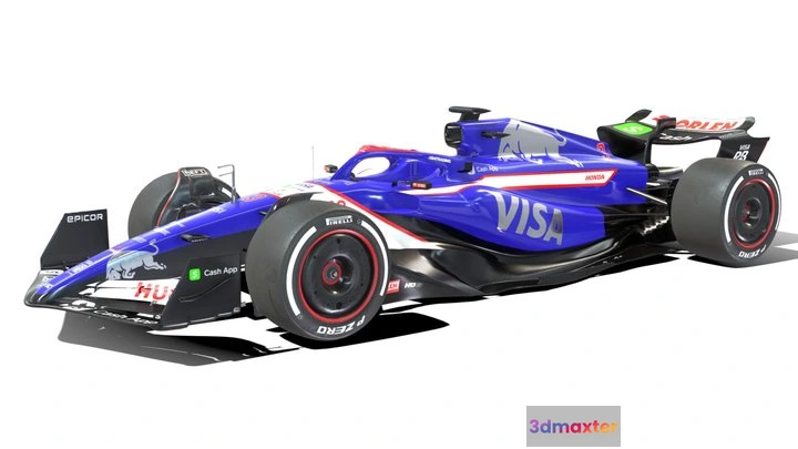 1529142 - PBR Game 3D Models - F1 VCARB_01 2024 3D Max