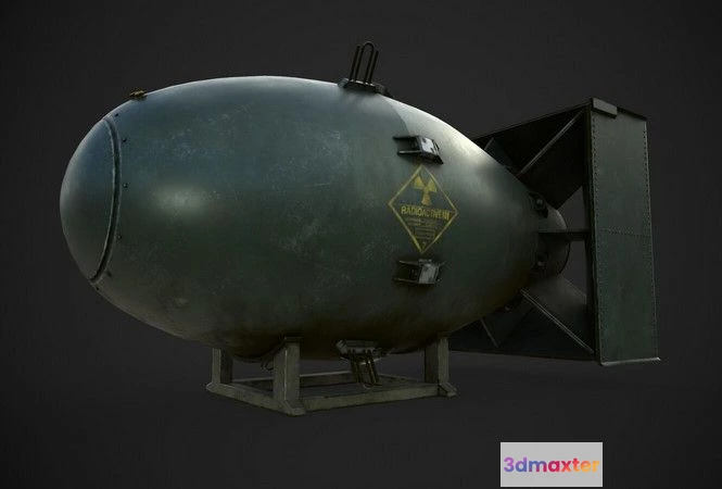 1529148 - PBR Game 3D Models - Fat Man - Nuclear Bomb 3D Max
