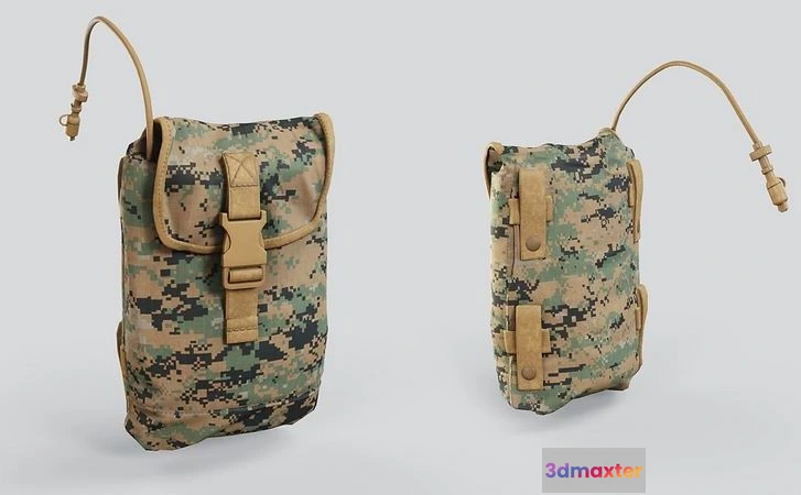 1529154 - PBR Game 3D Models - FILBE Hydration Pouch 3D Max