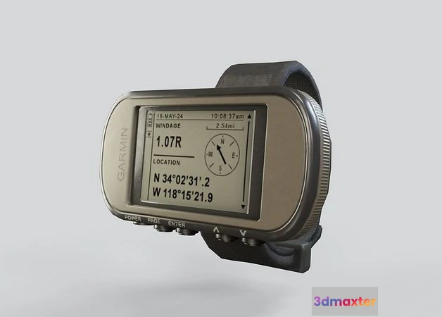 1529170 - PBR Game 3D Models - Garmin Foretrex 601 Portable GPS navigator 3D Max