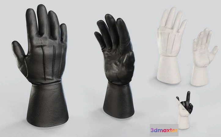 1529172 - PBR Game 3D Models - Gauntlet Gloves 3D Max