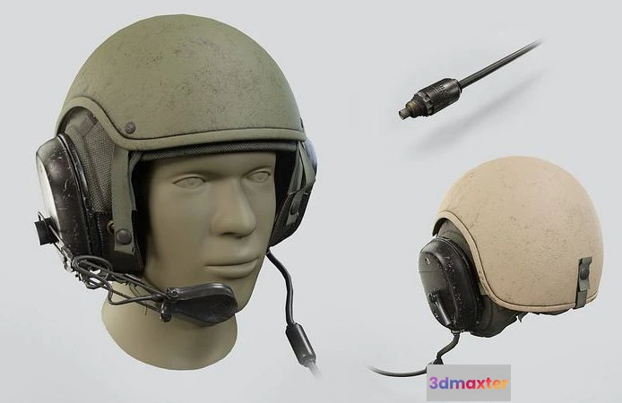 1529176 - PBR Game 3D Models - Gentex CVC Helmet 3D Max