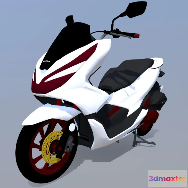 1529202 - PBR Game 3D Models - Honda Pcx 150 3D Max