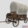 1529210 - PBR Game 3D Models - Horse Wagon 3D Max