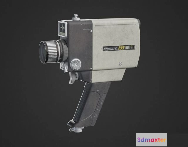 1529226 - PBR Game 3D Models - Hymart 135 super 8 video camera 3D Max