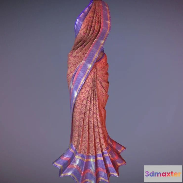 1529232 - PBR Game 3D Models - Indian Saree 3D Max