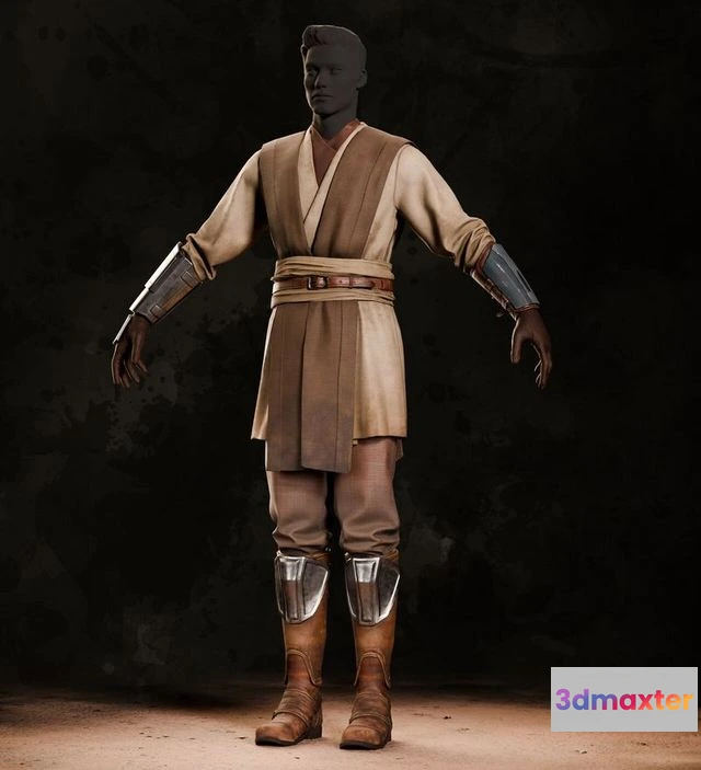 1529240 - PBR Game 3D Models - Jedi clothing 3D Max