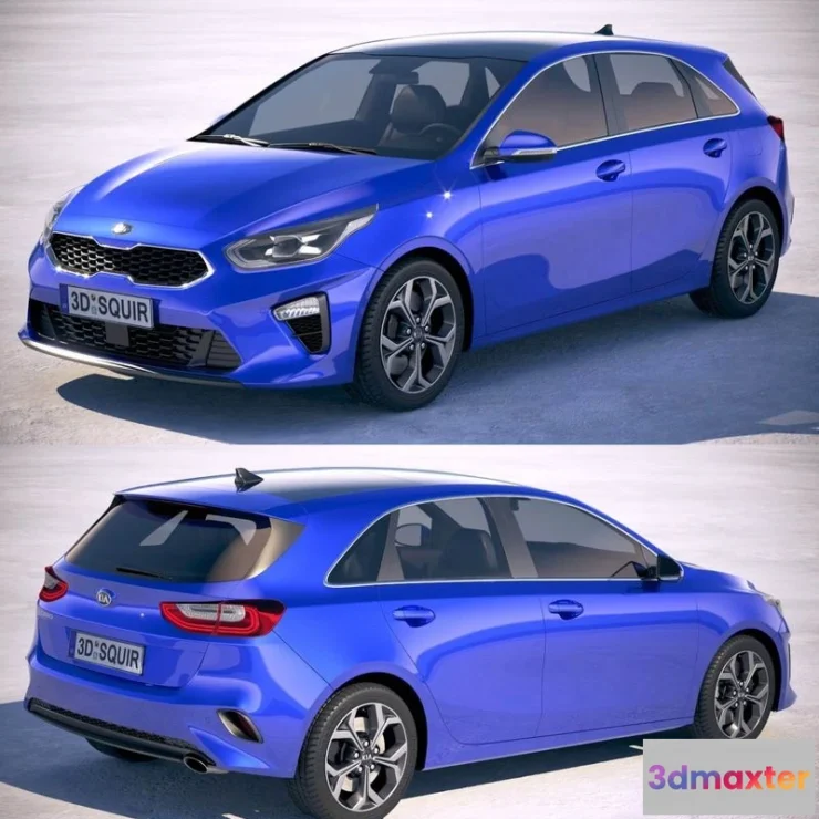 1529258 - PBR Game 3D Models - Kia Ceed 2019 3D Max