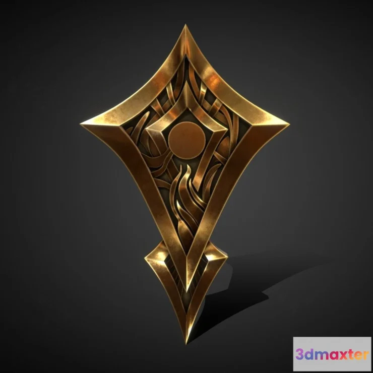 1529284 - PBR Game 3D Models - League Of Legends Insignia 3D Max