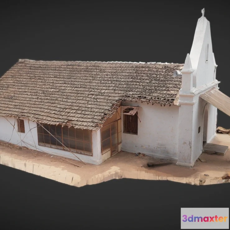 1529304 - PBR Game 3D Models - Lumber Chapel 3D Max
