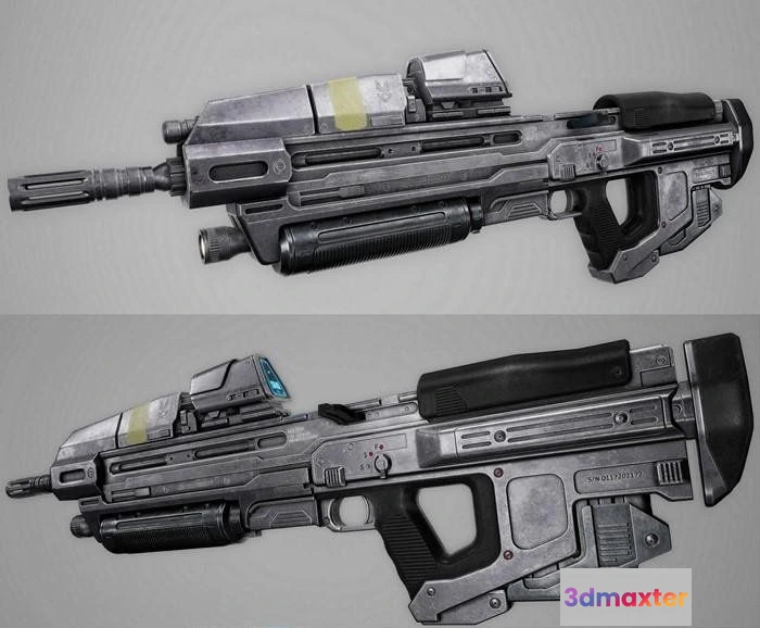 1529308 - PBR Game 3D Models - MA40 Assault Rifle 3D Max