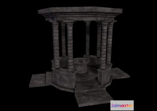 1529350 - PBR Game 3D Models - Ancient Rotunda 3D Max
